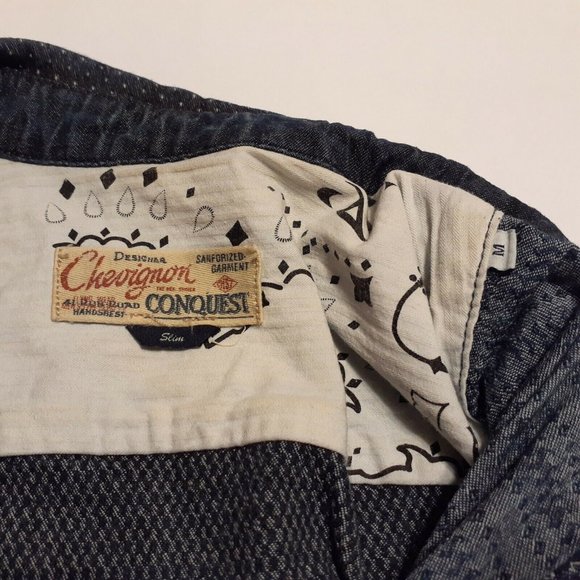 Chevignon Conquest Men's Western Chemise Manches M - Picture 4 of 5